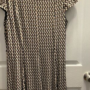 Polka Dot Women's Dress - Black and White